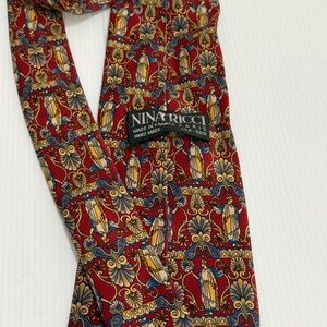 Nina Ricci silk printed necktie.
